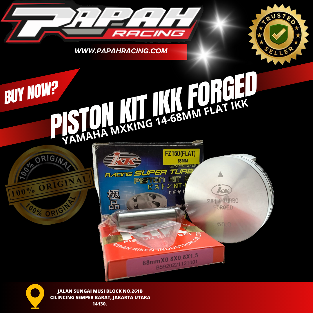 PISTON KIT IKK FORGED YAMAHA MXKING 14-68MM FLAT IKK